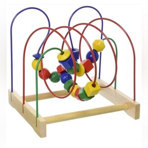 💚10 WOOD BEAD SLIDER TOY Roller Coaster Ikea Mula 18292 Preschool Toy